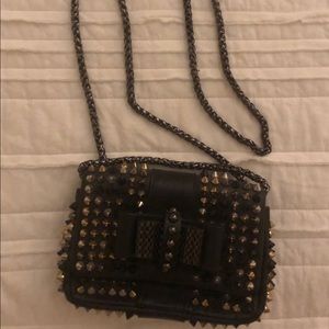 Christian Louboutin Spike Leather Crossbody/Clutch